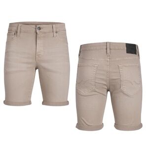 JACK & JONES Denim Men's Beige Tan Jean Shorts